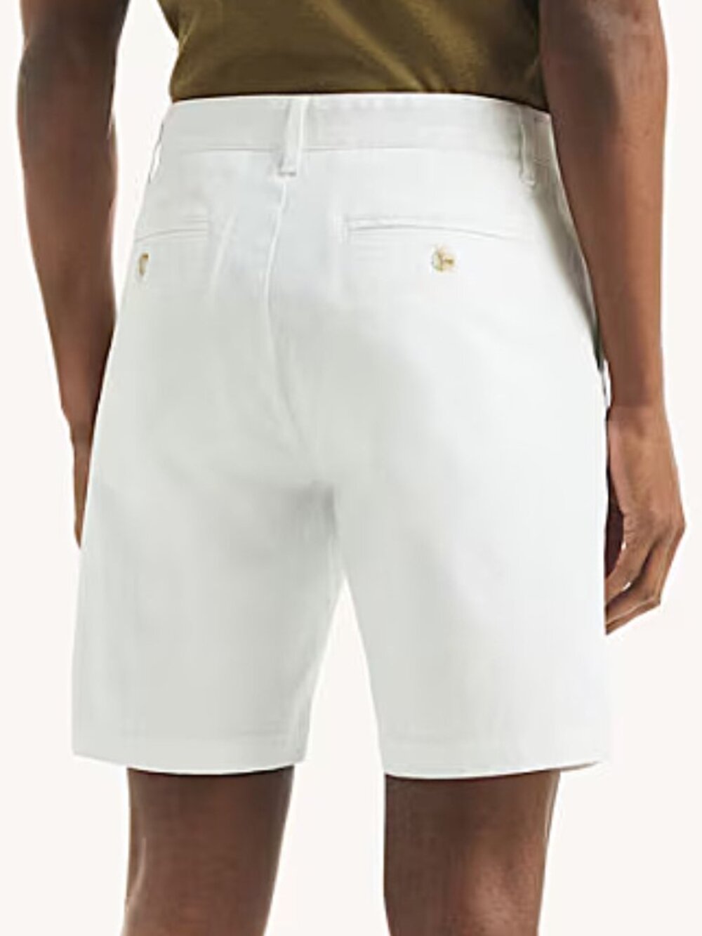 NAUTICA Men's White The Deck Stretch Classic Fit Flat Front Shorts--EUC--36 - Picture 7 of 11